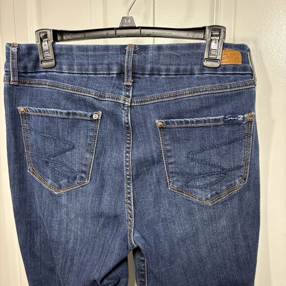 NEW Seven 7 Tummyless High Rise Skinny Jeans Women’s Size 10 Stretch Blue Denim - Picture 3 of 11